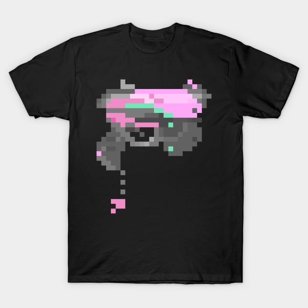 Pixel DVa Gun T-Shirt by Lorihime